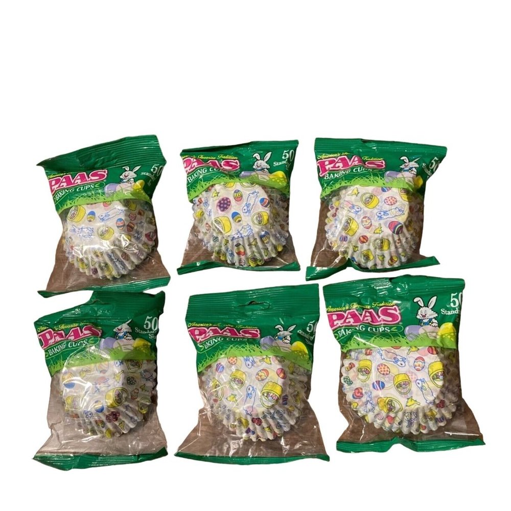 PAAS Easter Bunny Egg Spring Standard Baking Cupcake Muffin Wrappers Cups Lot